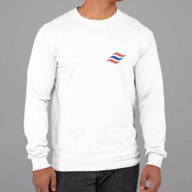 Camiseta manga longa modelagem slim